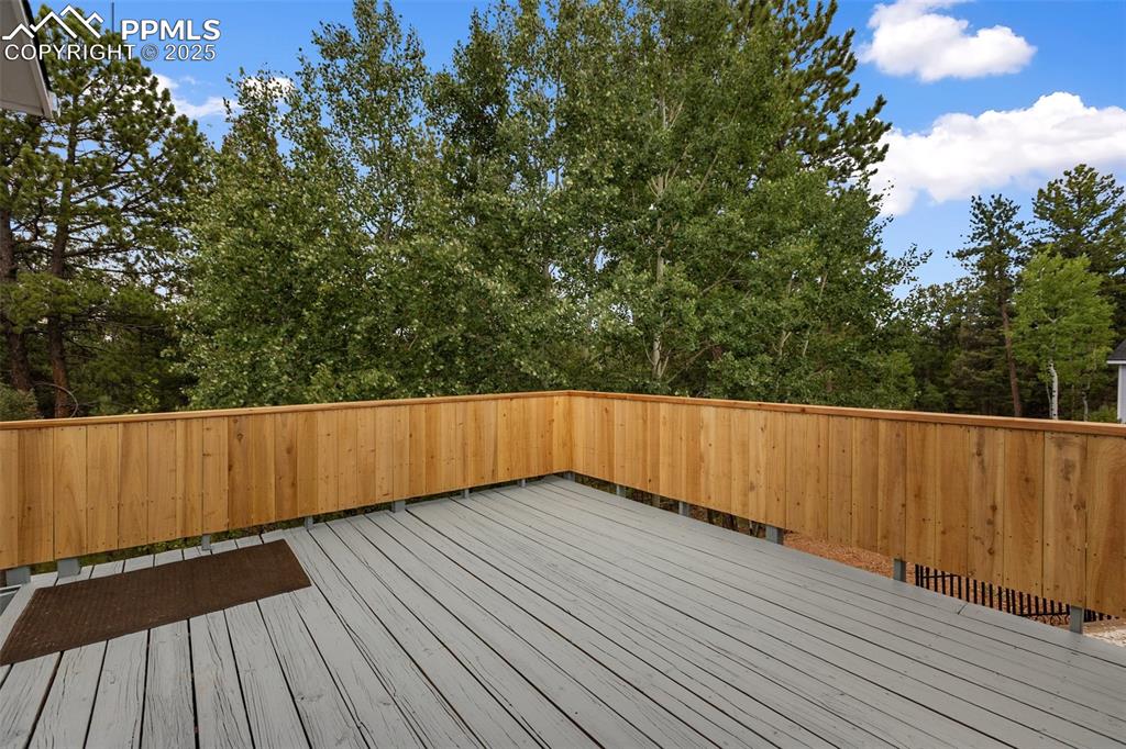 Image 22 of 42: Private back deck