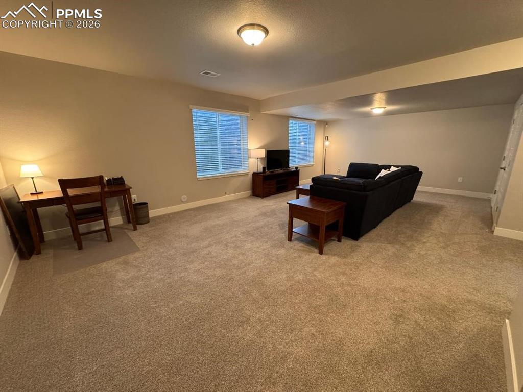 Image 32 of 42: Basement Living Space