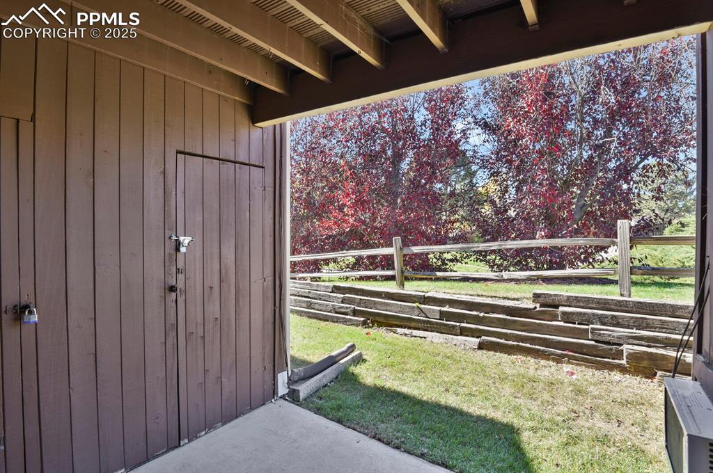 Image 15 of 17: Covered Patio with access to Living room and Main bedroom