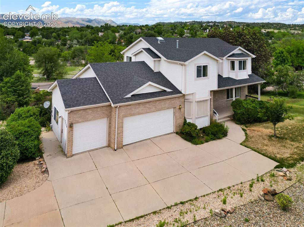 Image 40 of 48: Aerial View of the Front of the Home