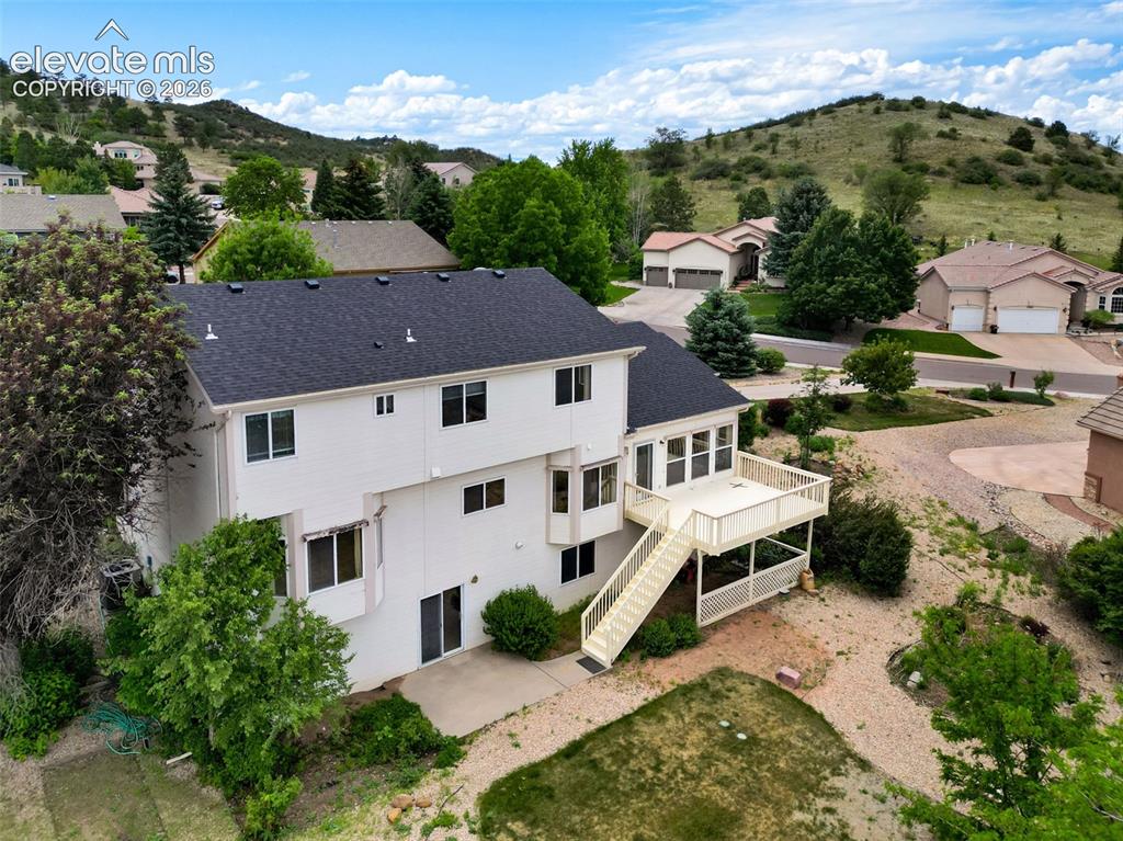 Image 41 of 48: Aerial View of the Rear of the Home