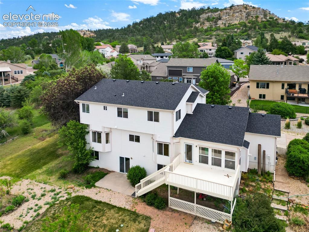 Image 42 of 48: Aerial View of the Rear of the Home