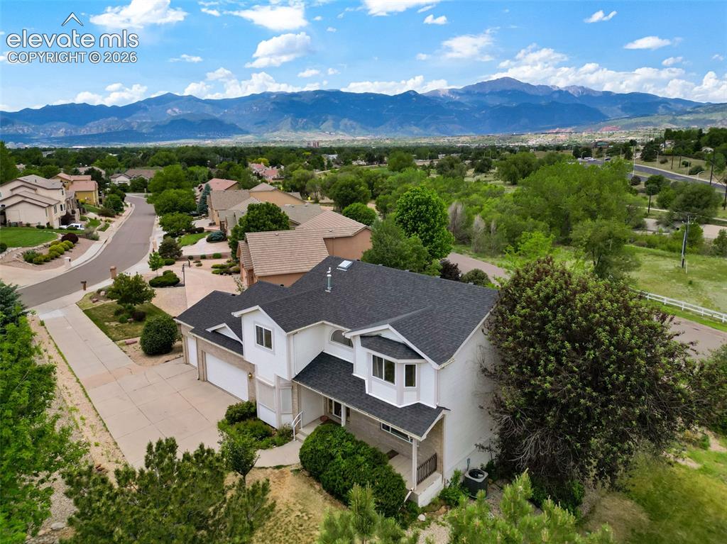 Image 43 of 48: Aerial View of the Front of the Home