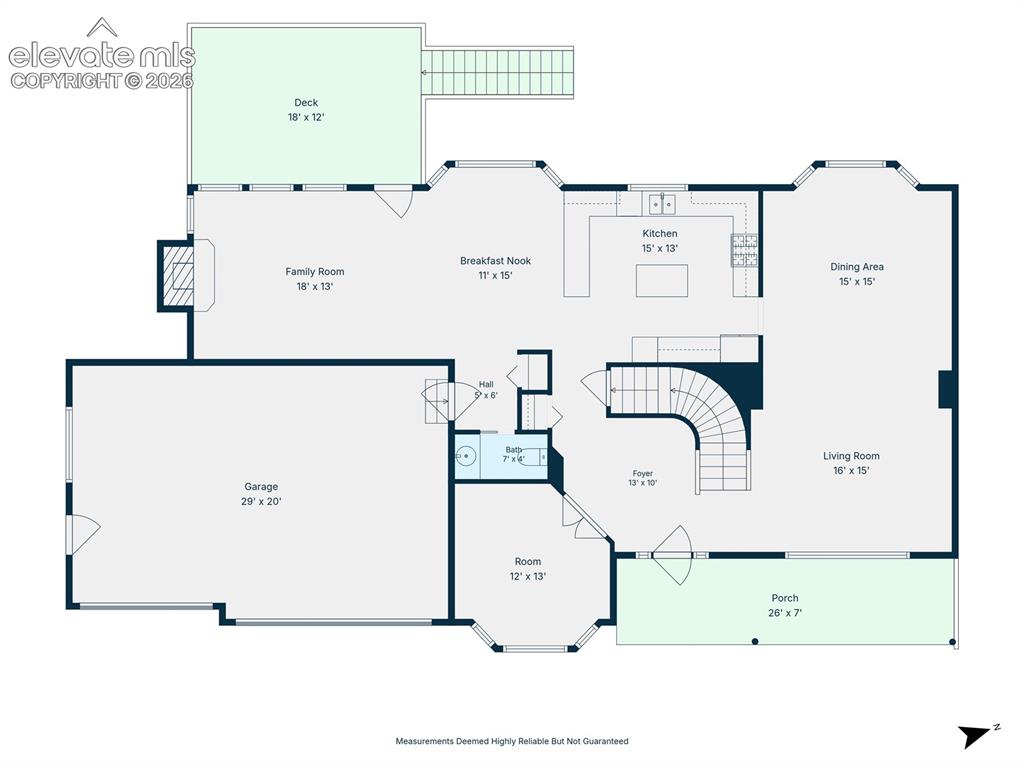 Image 45 of 48: Main Level Floorplan
