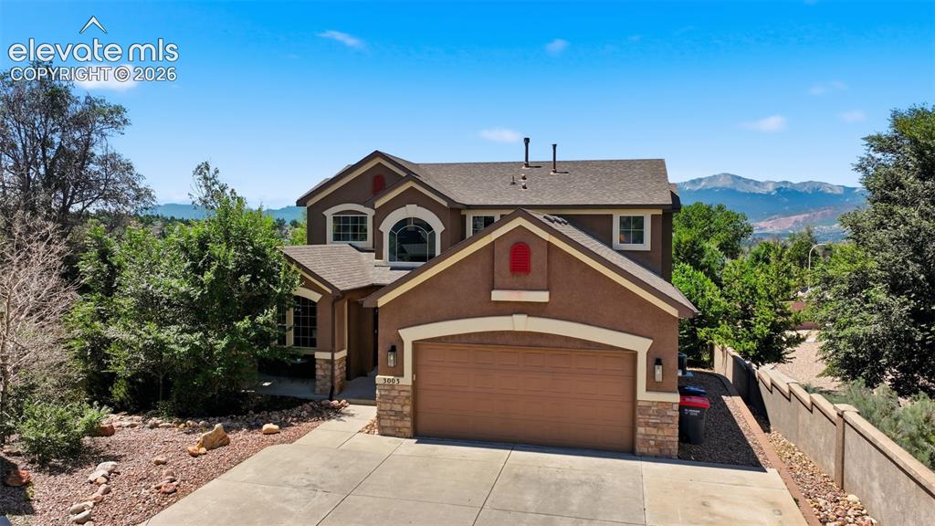 Caption: Gorgeous stucco home on .43 acres!  Amazing views!

