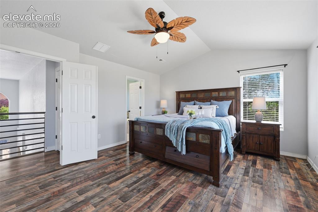 Image 22 of 49: Double doors lead to the huge private master bedroom retreat!