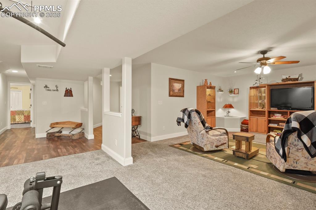 Image 25 of 43: Basement Great Room has Wet Bar Rough-in!