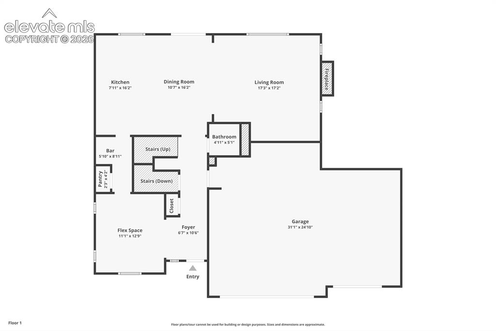 Image 41 of 44: main level floorplan