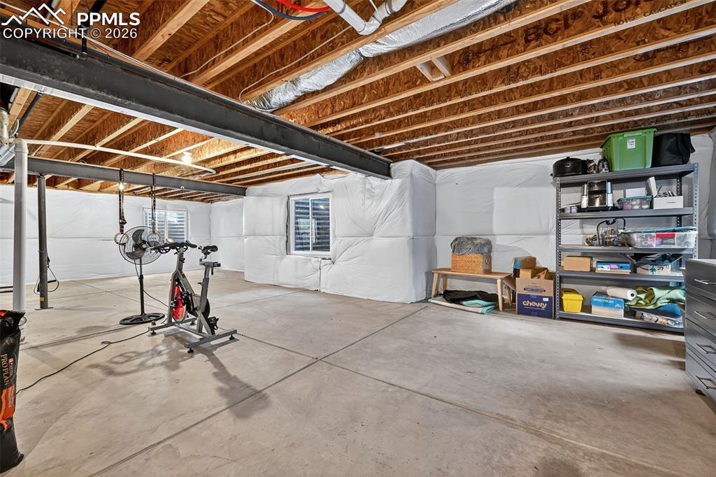 Image 27 of 32: basement houses the HVAC system, and you