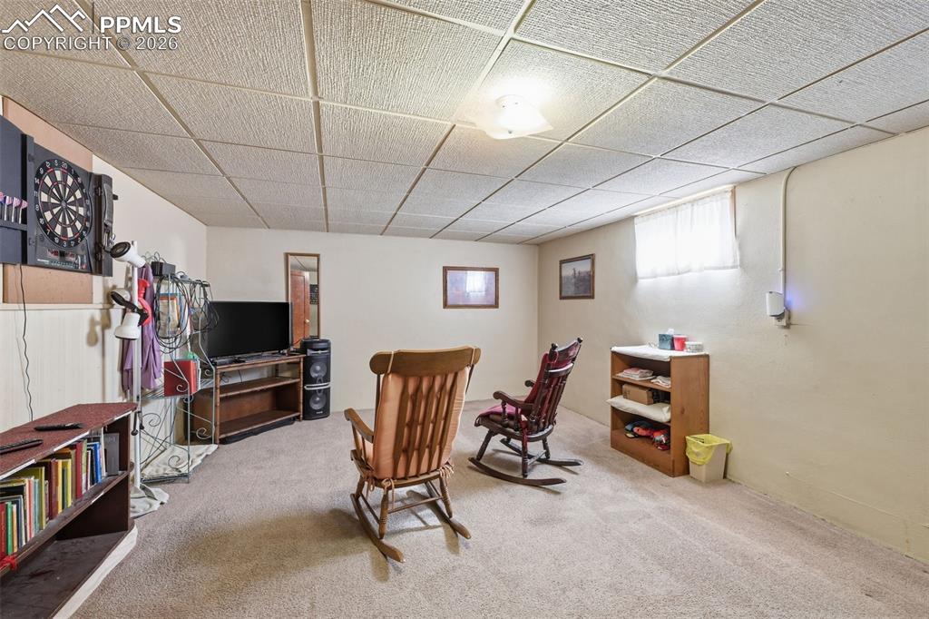 Image 18 of 23: Large basement family room