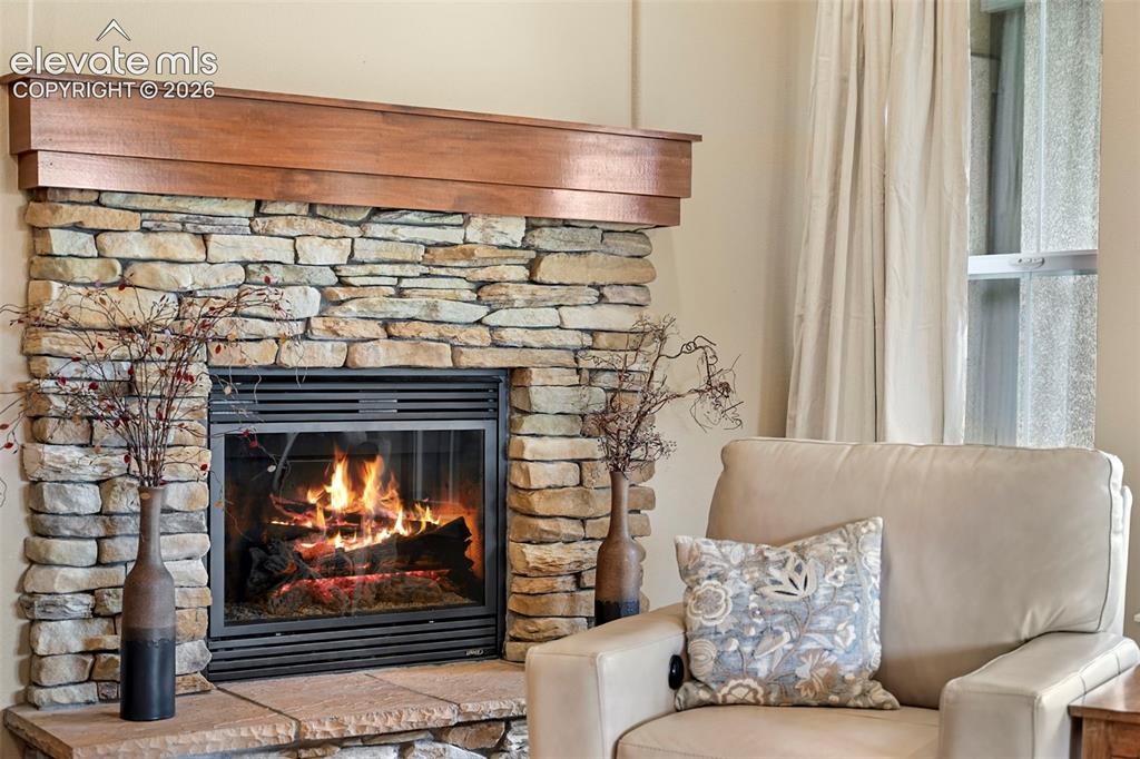 Image 8 of 50: Gas fireplace 