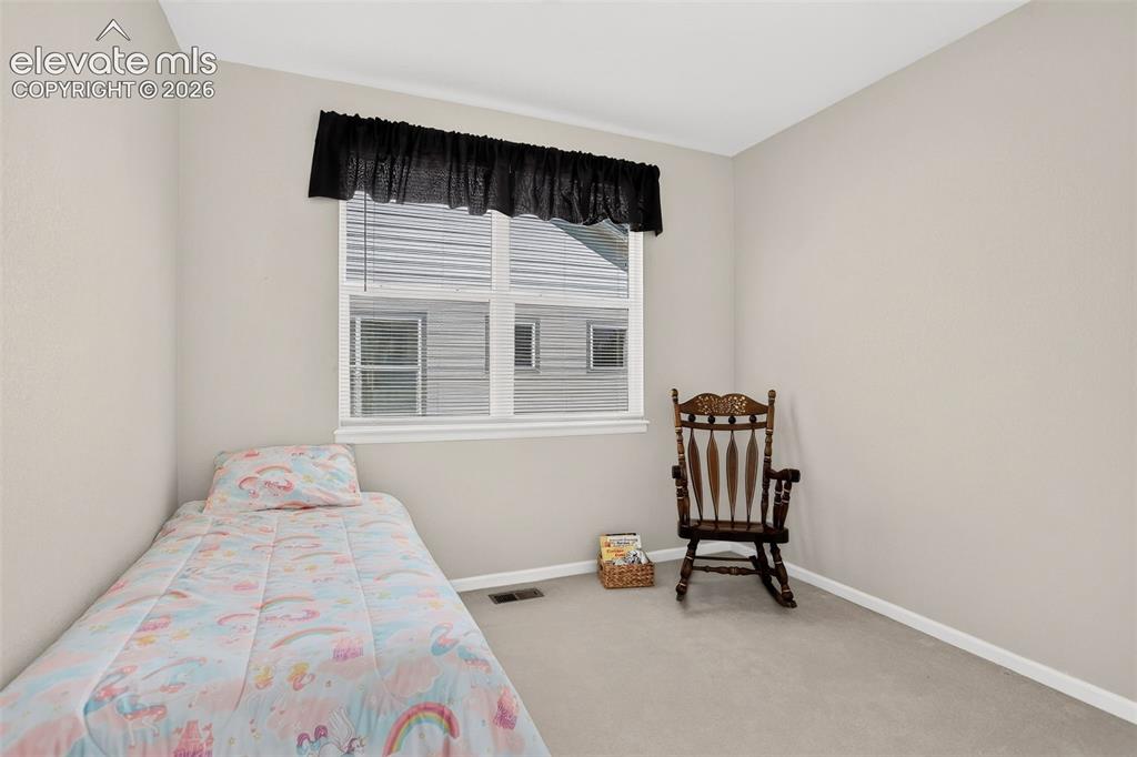 Image 32 of 42: Neutral-toned walls, white window trim, and light gray carpeting