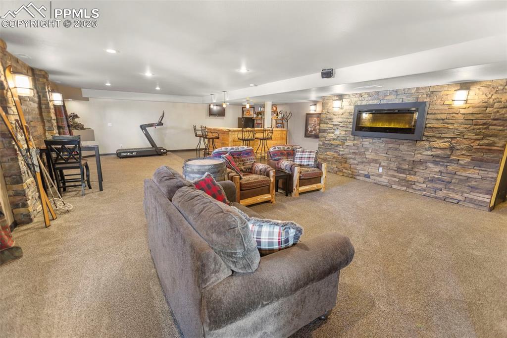 Image 22 of 28: Lower Level Family Room