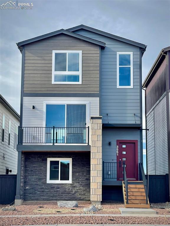 Caption: Front of Structure