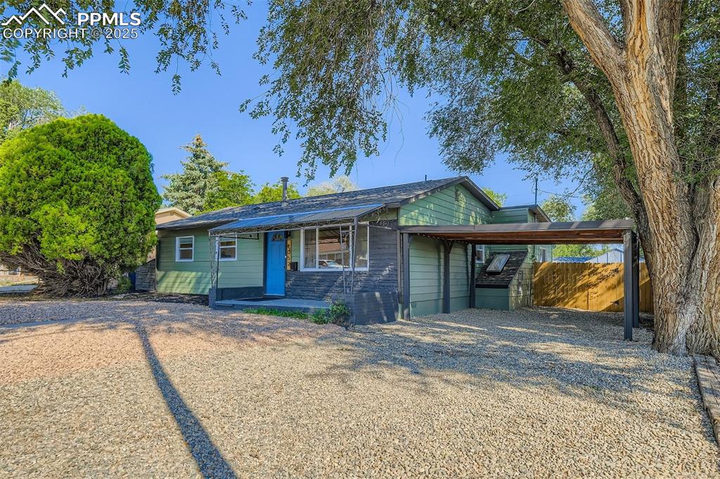 Caption: Front of Structure