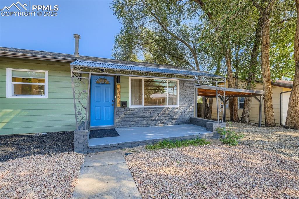 Image 2 of 31: Single story w/basement featuring a covered front porch