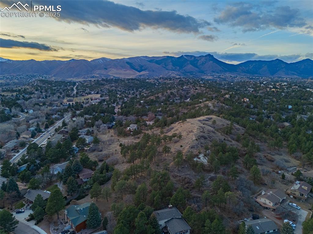 Image 40 of 50: Aerial view of mountains