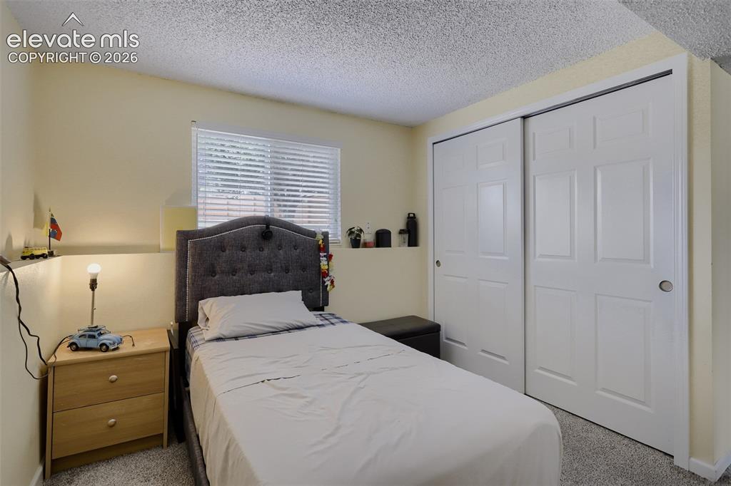 Image 12 of 19: Bedroom featuring neutral-toned walls and plush carpeting