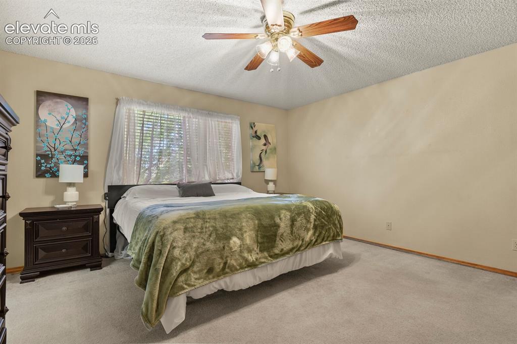 Image 19 of 44: Primar Bedroom, upstairs.