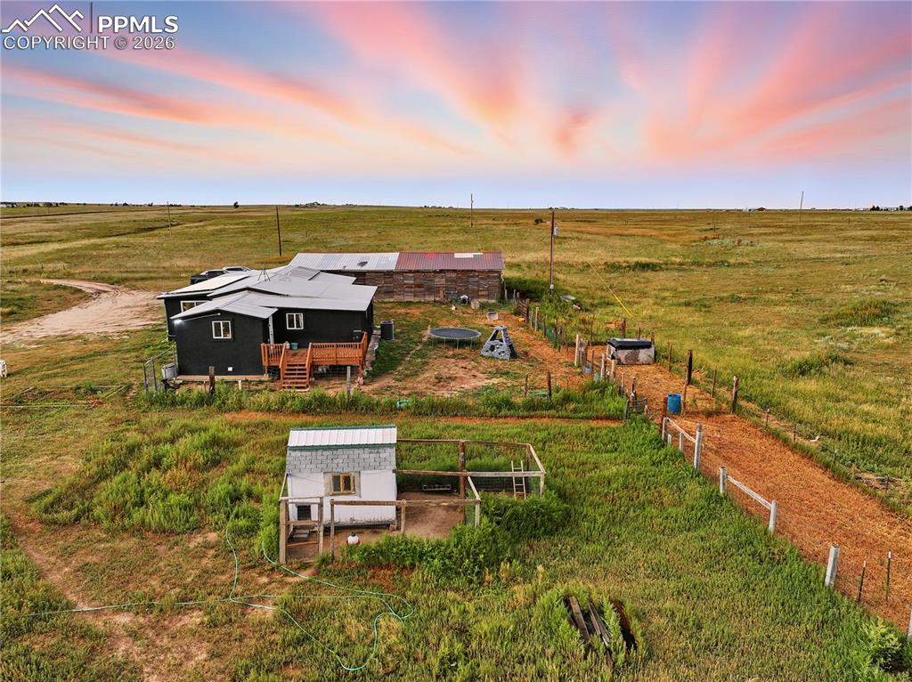 Image 47 of 47: Aerial view of sparsely populated area