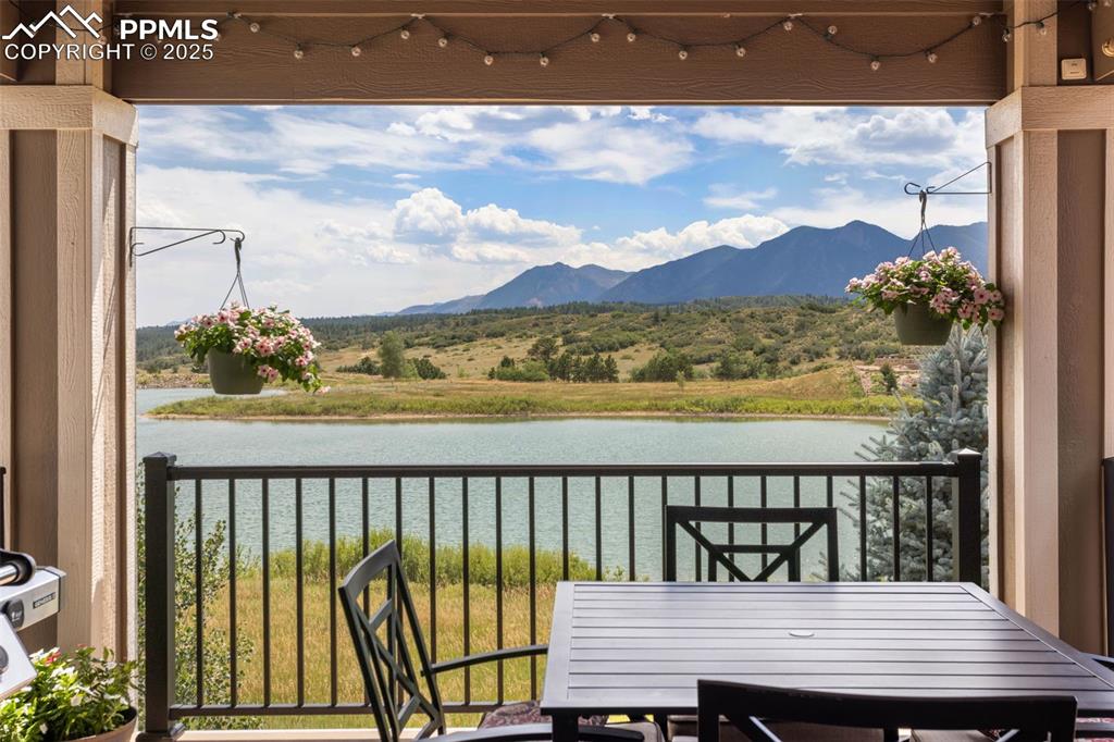 Image 12 of 47: Enjoy al fresco dining overlooking the lake