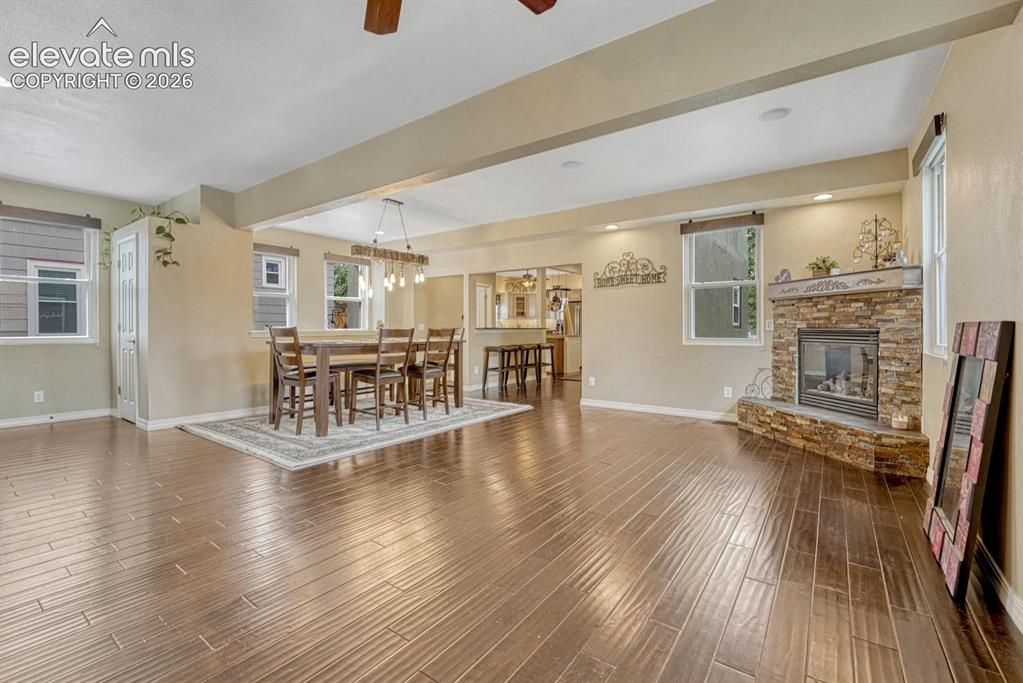 Image 7 of 50: Engineered hardwood throughout the main level