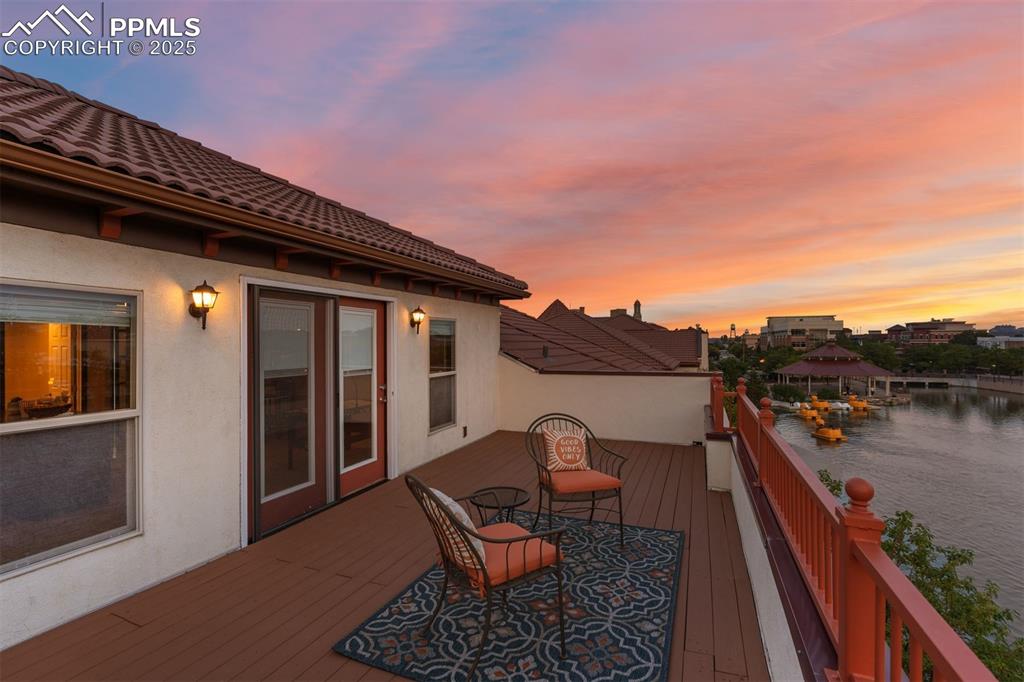 Image 2 of 34: Upper level deck overlooking Lake Victoria.