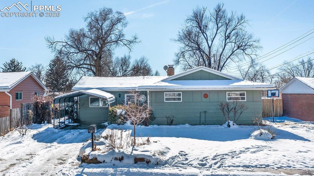 Caption: Front of Structure