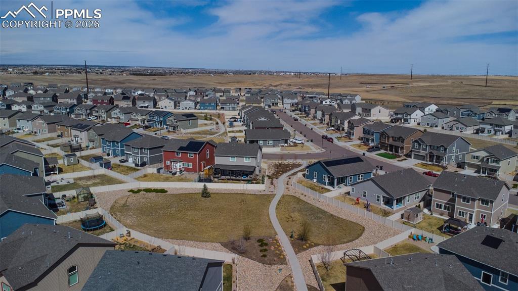 Image 40 of 41: Aerial view of home and lot.