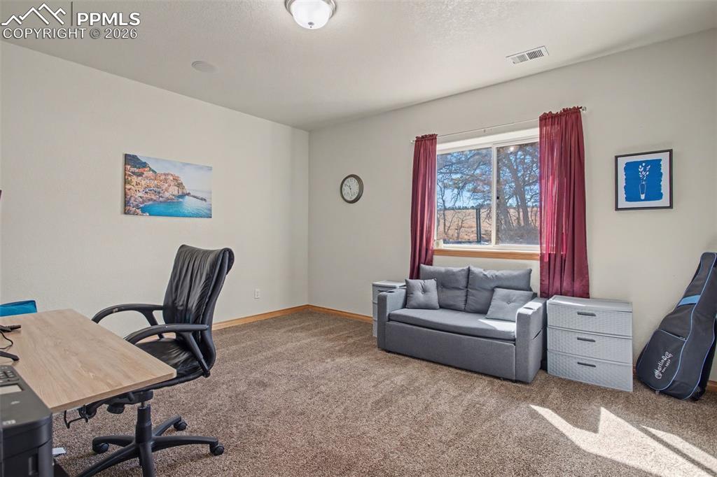 Image 33 of 48: Basement with walk-out to side yard