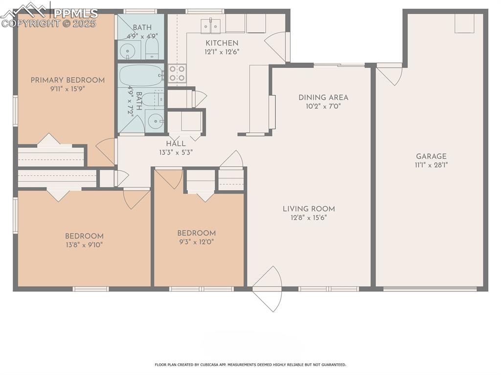 Image 23 of 23: Check out this floorplan with a 100 square feet more that some of its compe