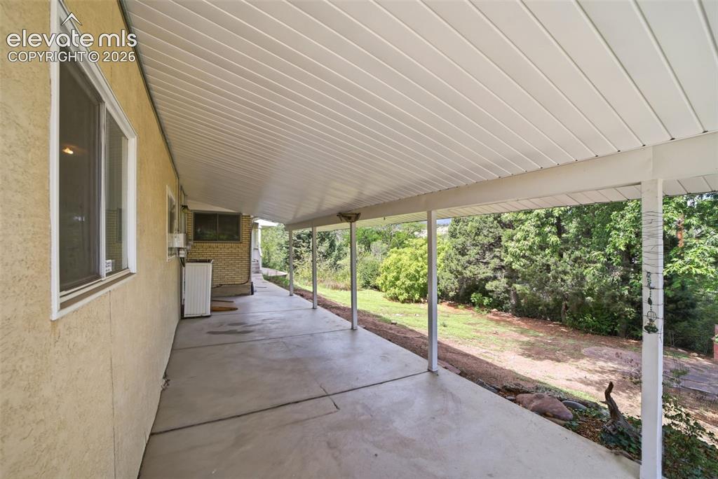 Image 32 of 43: Covered patio