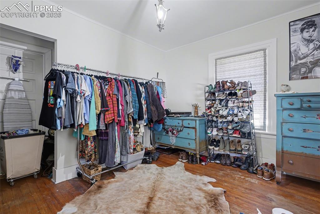 Image 25 of 46: Upper level bedroom / closet room attached to primary bedroom