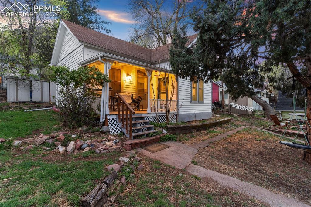 Image 3 of 43: Front of the 2 bed/1 bath cottage