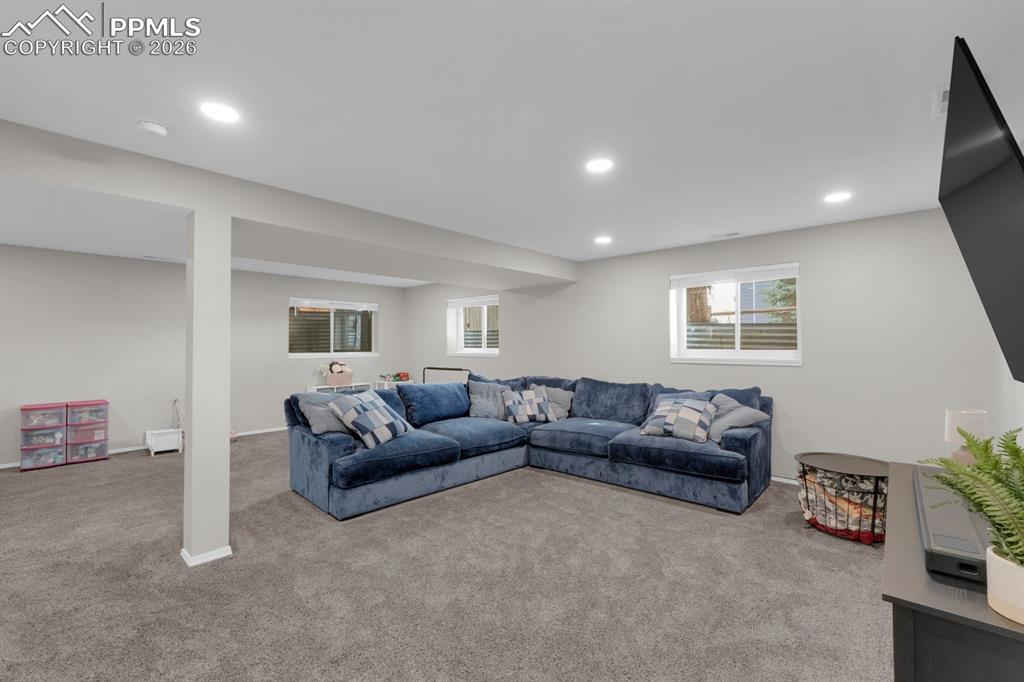 Image 4 of 39: Basement family room 