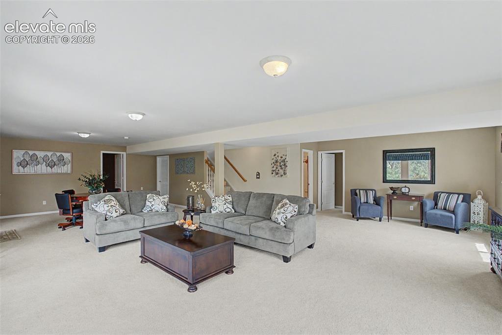 Image 31 of 50: Expansive Basement Family Room!