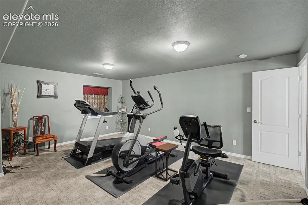 Image 34 of 50: Exercise Room Adjoins the Media Room with Separate Entrance!