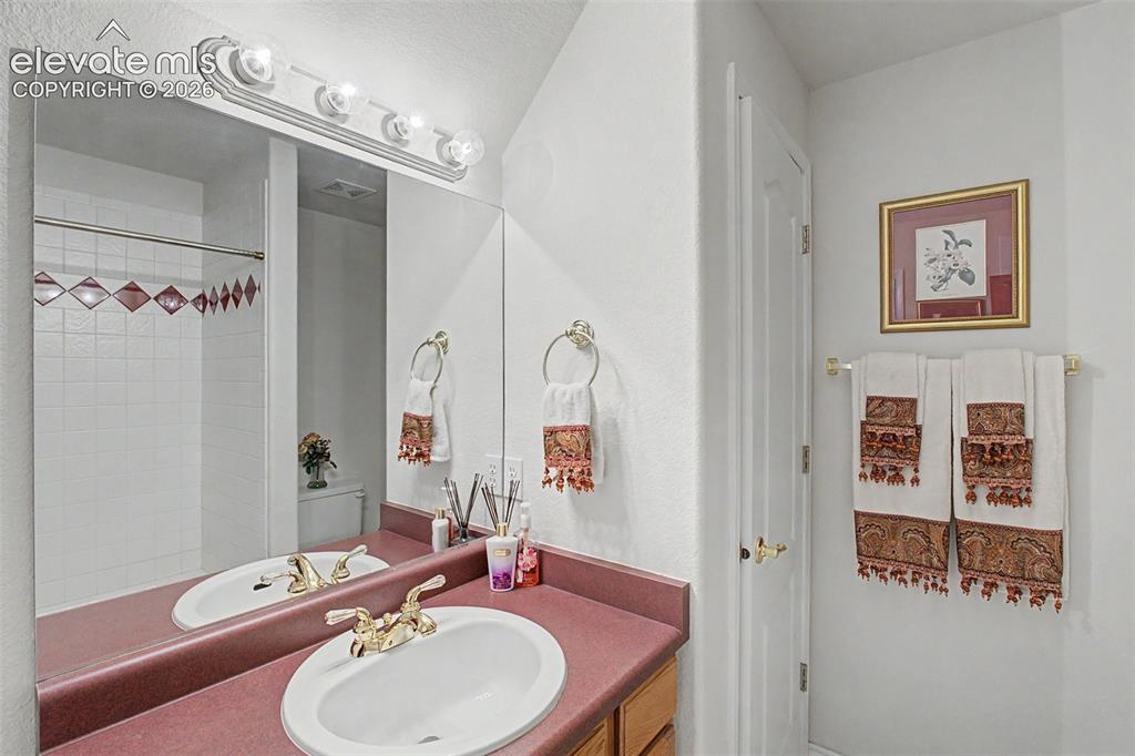 Image 35 of 50: Basement Full Bathroom with Water Closet Alcove!