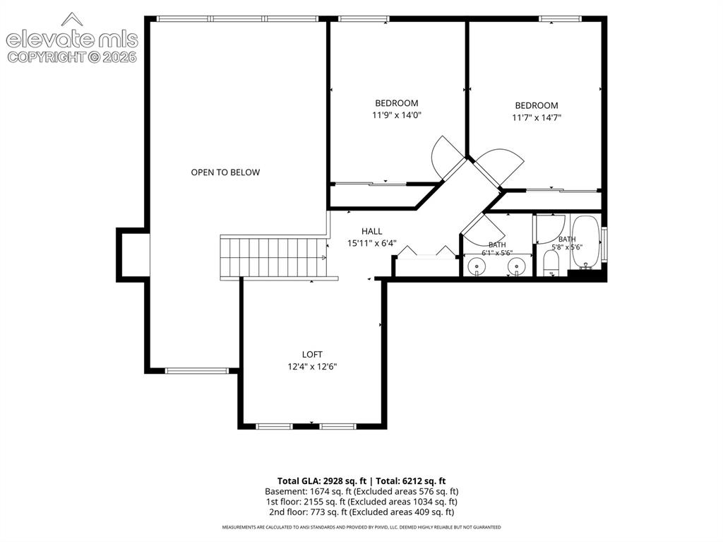 Image 49 of 50: Upper Level Floor Plan!
