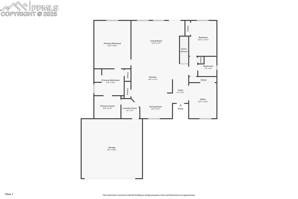Image 46 of 47: Main Level Floor Plan!
