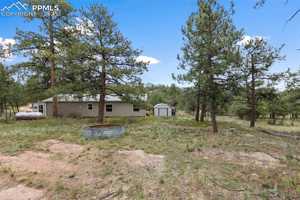 Image 35 of 37: View of yard with a storage shed