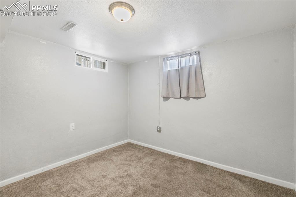 Image 13 of 25: Below grade area featuring carpet flooring, plenty of natural light, and a 