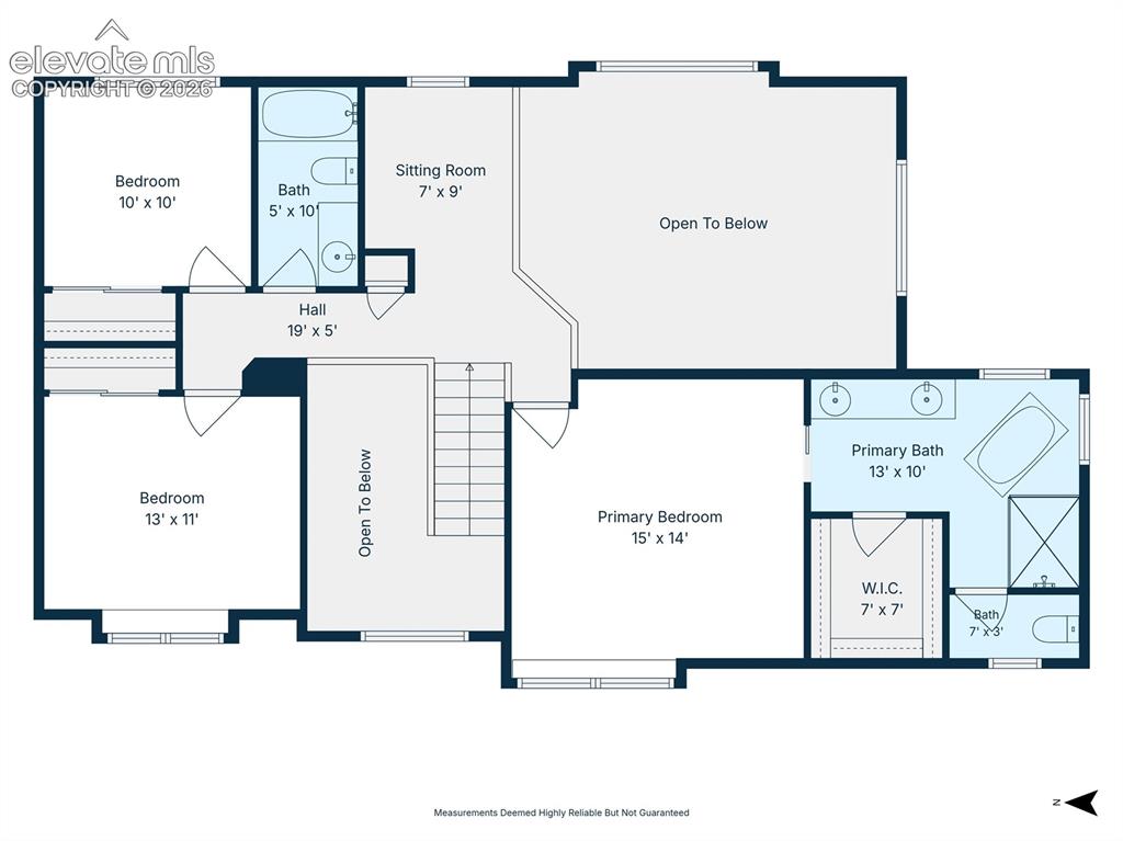 Image 47 of 50: Upper Level Floor Plan