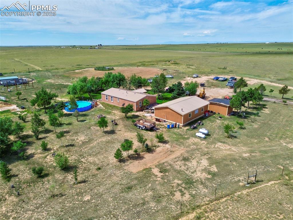 Image 28 of 44: Aerial view of sparsely populated area