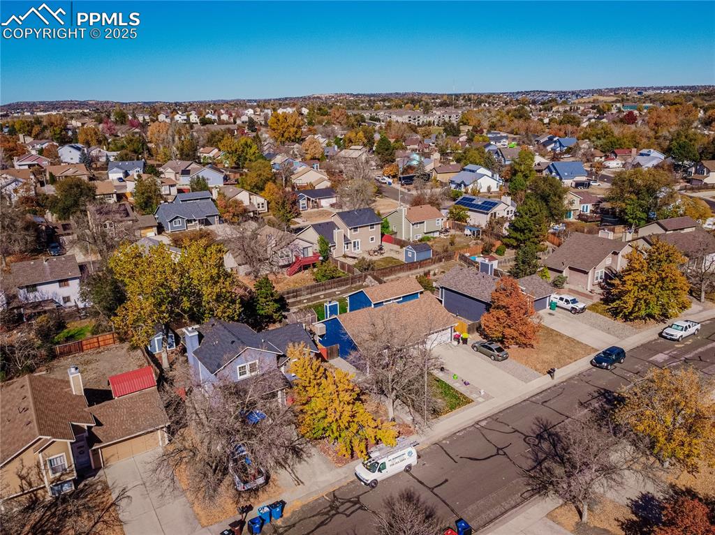 Image 38 of 46: Aerial view of residential area
