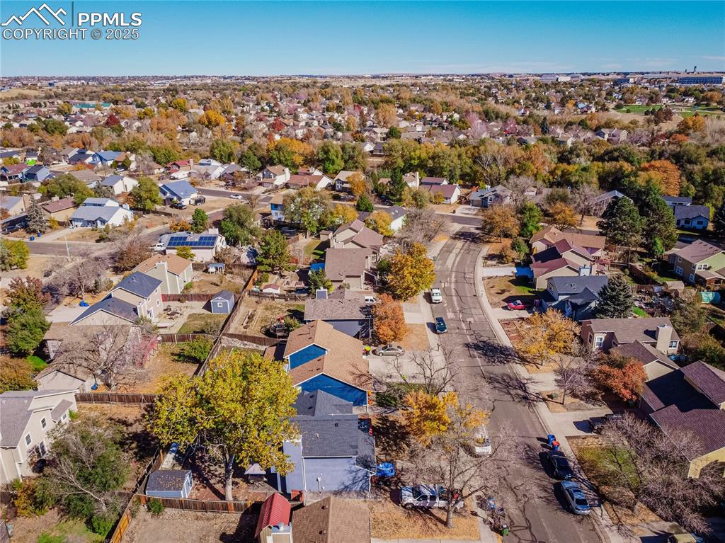 Image 41 of 46: Aerial view of residential area