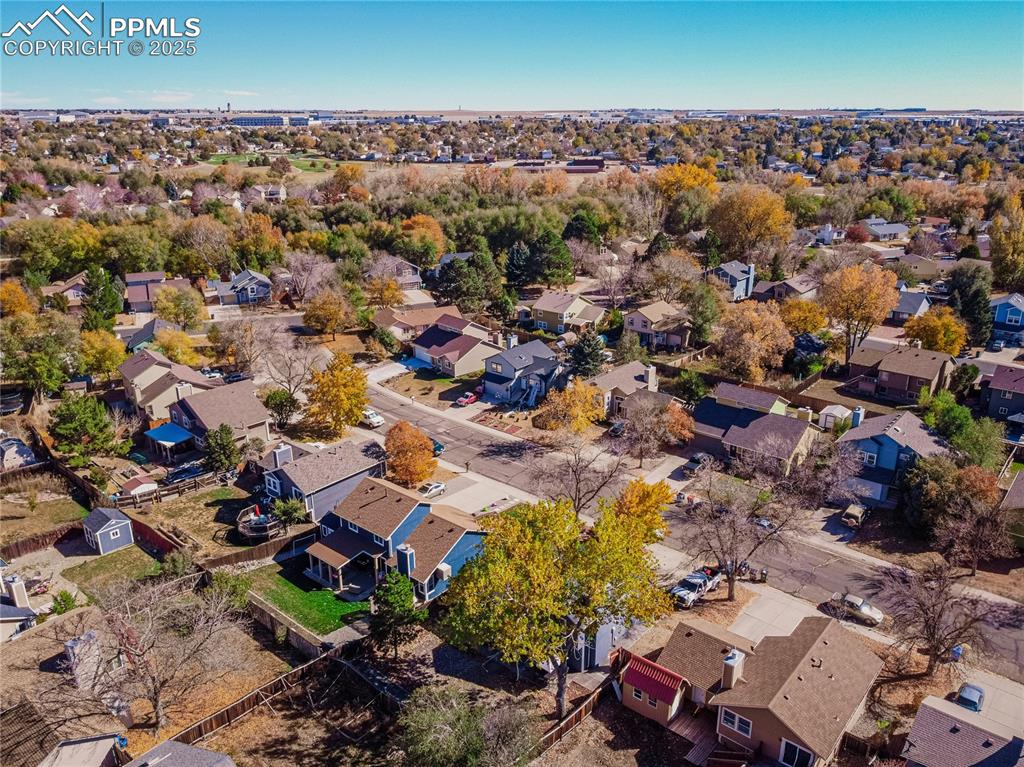 Image 42 of 46: Aerial view of residential area