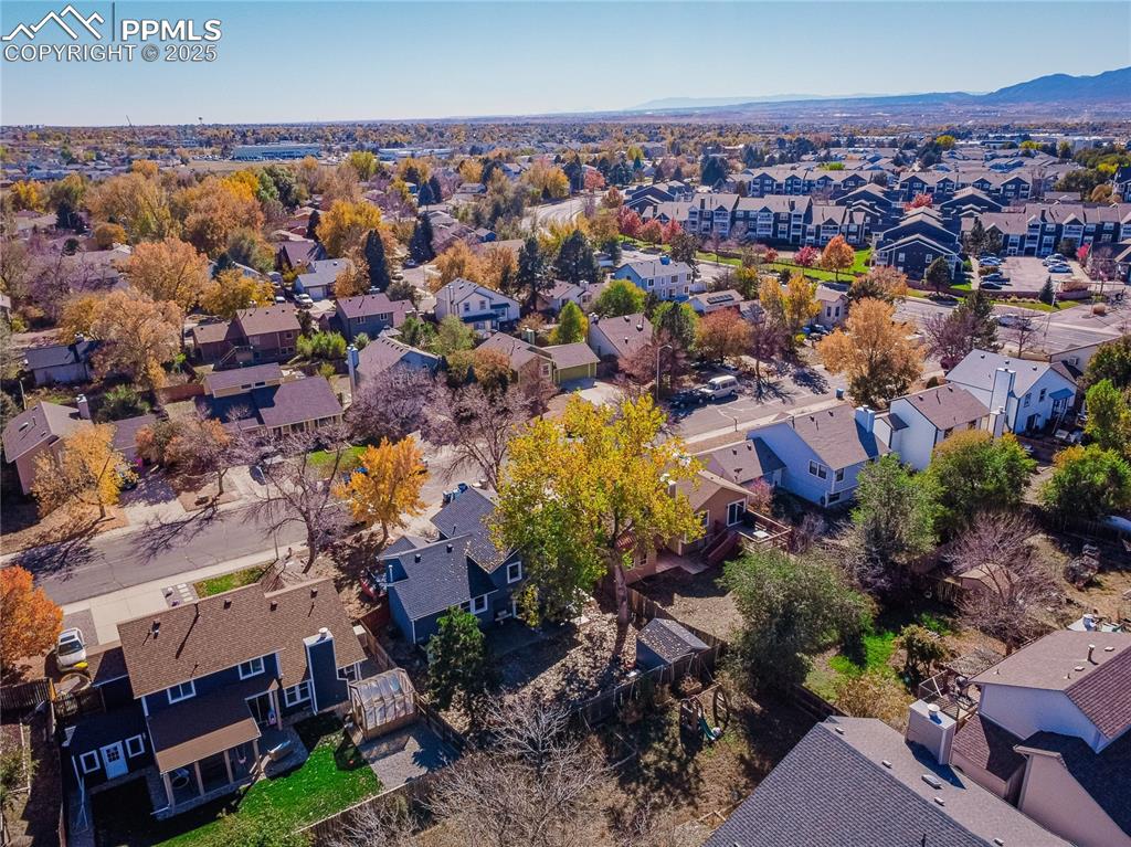 Image 45 of 46: Aerial perspective of suburban area