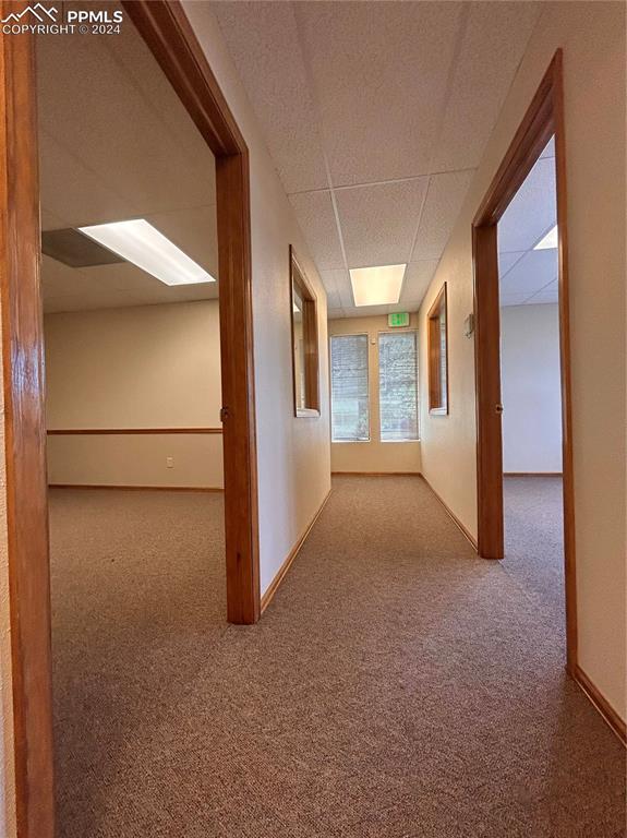 Image 26 of 45: Corridor with carpet flooring