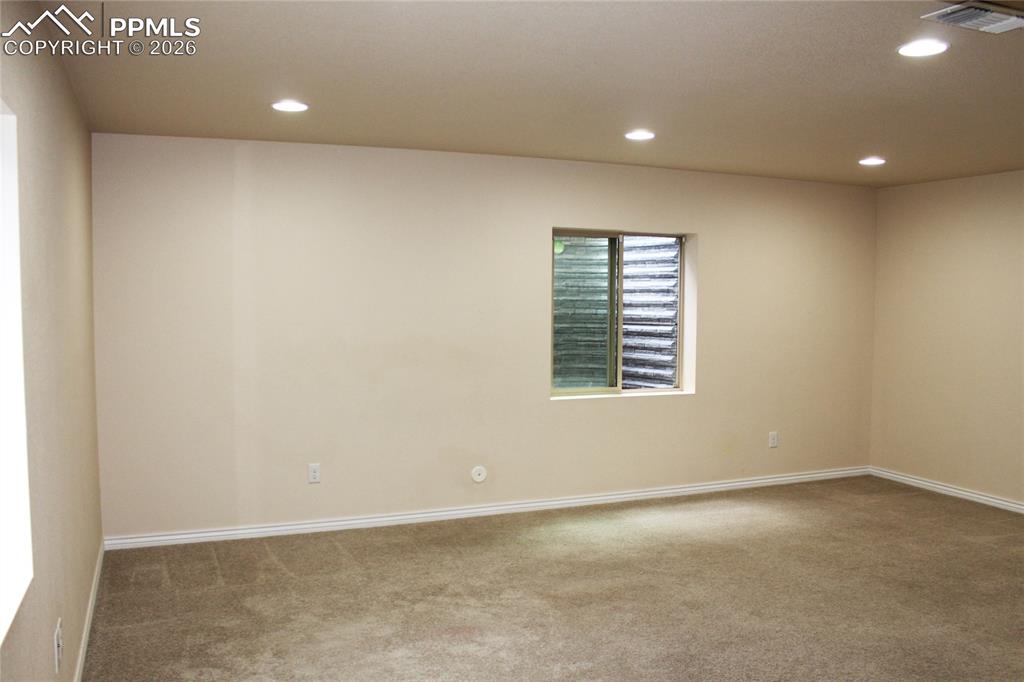 Image 30 of 46: Recreation Family Room in Basement